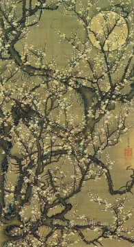 Japanese Painting - baika kougetuzu Ito Jakuchu Japanese